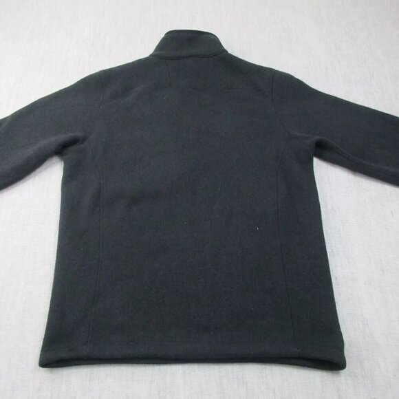 The North Face Sweatshirts Men Medium Black Fleece Long Sleeve Mock Neck 1/2 Zip - Picture 3 of 15
